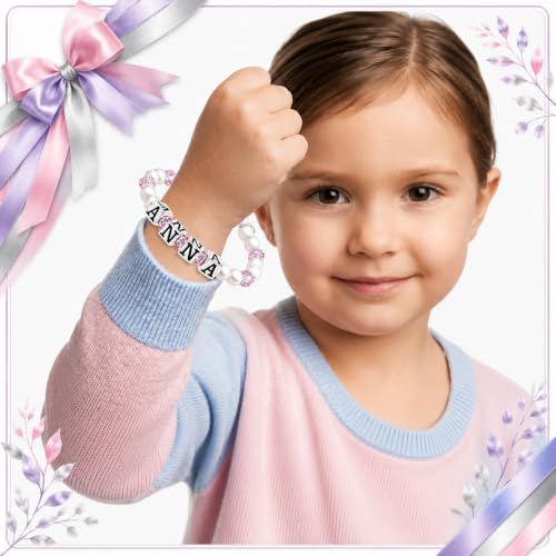 Image of Baby Crystals Sterling Silver Cross Charm | White Pearl Baptism Bracelet