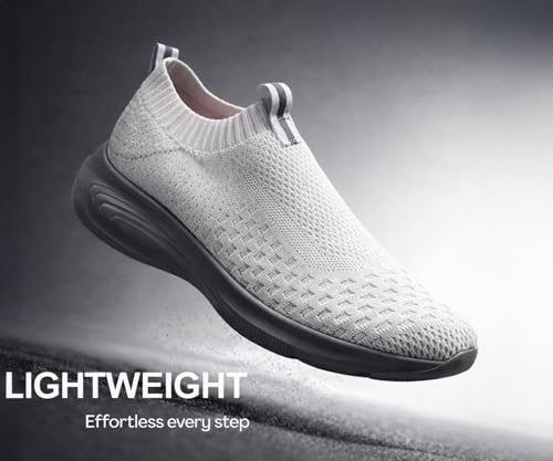Image of Kraasa Trial Running Shoes with Lightweight Memory Insole | Breathable, Anti-Skid Knit Sneaker, Walking & Gym Shoes