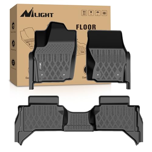 Nilight TPE Floor Mats for Toyota Tacoma 2024 2025 2026 Double Cab (Not for Hybrid) All Weather Custom Fit Heavy Duty Floor Liners