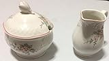 Villeroy & Boch China Rosette Sugar and Creamer Set