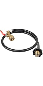 Amazon.com : GASPRO 1 lb Propane Tank Refill Adapter Kit, 3 ft