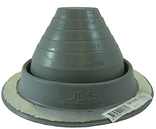 Eagle 1 Epdm Flexible Roofing Pipe Flashing Boots - On Site Adjustable Roof Pipe Jack Boot With Round Base (Standard Gray, 3) #TOP9