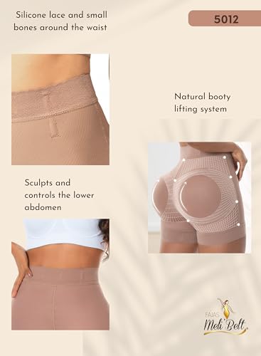 5012 Faja Shorts Colombiana Shorts levantador de bunda de cintura alta Levanta Cola Colombianos Marr