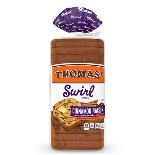 Thomas Raisin Swirl Bread Made With Real Indonesian Cinnamon, Butter, 16 Oz #TOP10
