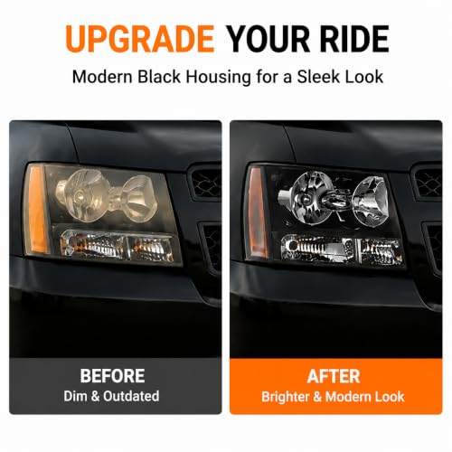 APSVE Headlight Assembly Pair for 2007-2013 Chevy Tahoe Suburban Avalanche by APSVE - Used condition - Image 5