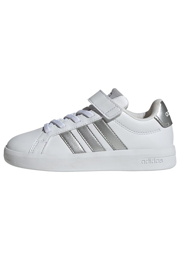 adidas Unisex Kids Grand Court 3.0 Children Shoes, FTWR White/Silver Met./Silver Met., 12.5 UK Child