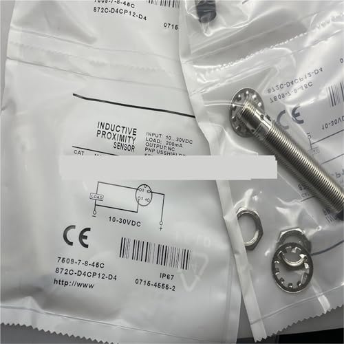 Sensor 872C-D4CP12-D4 de alta precisión con conector M12 3