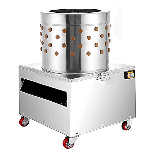 WWahuayuan 20 Inch Stainless Steel Chicken Plucker Machine, 2HP 110V Plucking Machine De-Feather, 1500w 275r/min - Ideal for Poultry Chicken, Bird, Duck, Turkey.