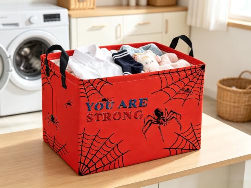 Image of Rectangle Kids Baskets Sdiper Basket Cute Storage Bin Fish Box for Room Decor Gift Basket(wenzizhizhu)