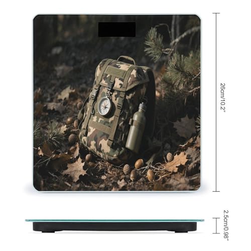 Báscula digital para baño con pantalla LCD miniatura 2