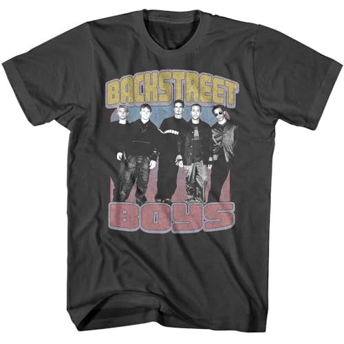 FMCA Backstreet Boys Quit Playin Games Men's T-Shirt 90's Pop Music Boy Band Concert BlackSmall