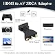 HDMI zu RCA Adapter Konverter1080P, HDMI auf RGB für RCA ， 3RCA Adapter HDMI Stecker, HDMI auf 3 RCA CVBS AV Composite Video Audio Adapter/Splitter, Unterstützt ür HD-TV, ältere Fernseher, Kamera