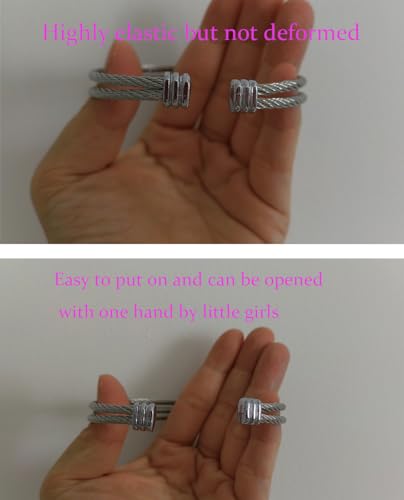 Solid Pure Silver Mens Bracelets | S925 Understated Bracelet | Fine Men's Open Bangle | Men Jewelry Gift (2 Layers Twist)3