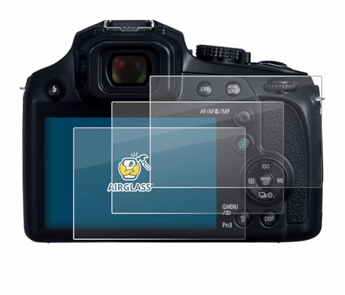 BROTECT 3 Stück Schutzglas für Panasonic Lumix DC-FZ82D Schutzfolie Panzer Folie Glas Displayschutz Made in Germany [Kratzfest 9H, Anti-Fingerprint]