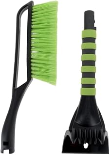 14-Inch Ice Scraper & Snow Brush Combo – Non-Slip Comfort Grip, Impact-Resistant ABS, -40°F Bristles, and Storage Bag Included – Must-Have Winter Tool for Vehicles