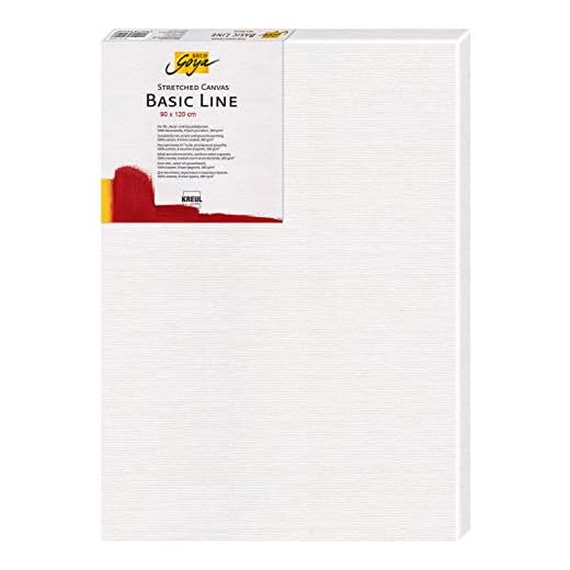 KREUL 690120-Solo Goya Extensible Línea Básica, Bastidor Aprox. 90 x 120 cm, con Lienzo de algodón imprimado 4 Veces, Ideal para óleo, acrílico y Gouache, White