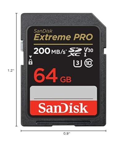 SanDisk 64GB Extreme PRO SDXC UHS-I Memory Card - C10, U3, V30, 4K UHD, SD Card - SDSDXXU-064G-GN4IN