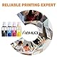 hehua 440ML Sublimationstinte Multipack Kompatibel für Epson E102 E104 ET-2810 ET-2820 ET-2830 ET-2815 ET-4810 ET-2850 ET-2856 ET-2870 ET-4800 Drucker für Heat Transfer T-Shirts Becher Tumbler