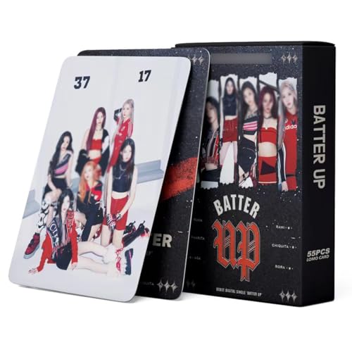 NHPY Bm 55Pcs Tarjetas Fotográficas,Postales Láser,Colección De Fans,Tarjeta De Fotos(Batter Up)