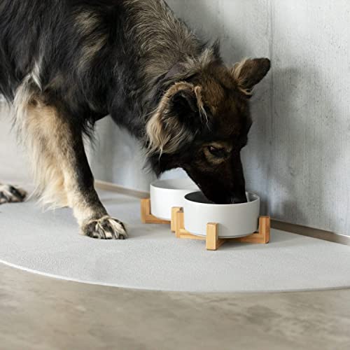 SanoZoo, die Napfunterlage! Öko-TEX - Made in Germany - Futtermatte für Katzen 60 x 90 cm Grau