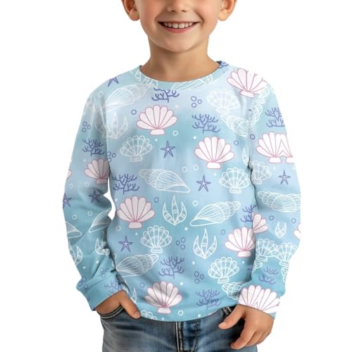 Image of Long Sleeve Shirts for Girls Winter Tops 3-16t Cartoon T Shirts for Fall Clothes