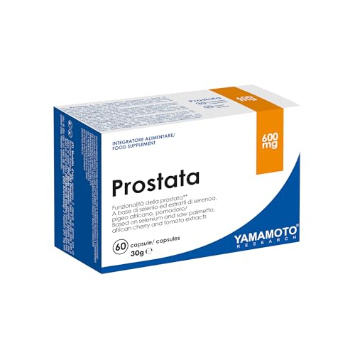 YAMAMOTO RESEARCH Prostata 60 Capsule, Integratore Alimentare a Base di Selenio, Saw Palmetto ed Estratti Vegetali, Supporta la Funzionalità della Prostata e delle Vie Urinarie