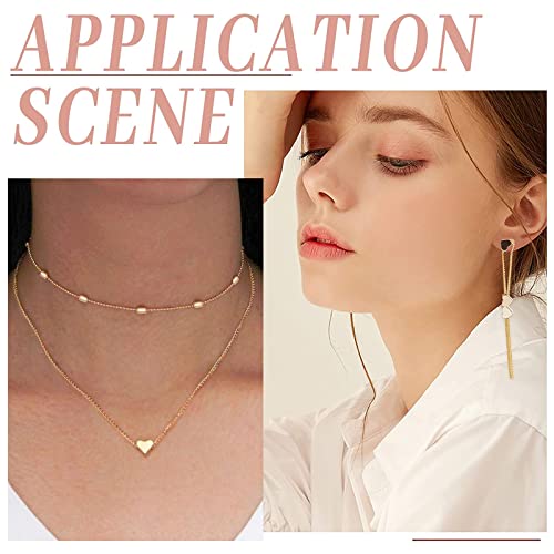 Beebeecraft 50 Stück/Box Herzperlen 18K Vergoldete Herz Zwischenperlen Kleines Loch Metall Lose Perlen Für DIY Halskette Armband Ohrring Basteln Hochzeit Valentinstag Muttertag