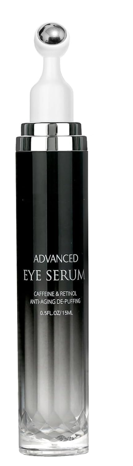 Caffeine Cream, Dark Circles Under Treatment For Puffiness And Bags Under Eyes Wrinkles Dark Circles, Eye Bags Treatment for Men and Women, 360 Massage Ball Reduce Wrinkles and Fine Lines