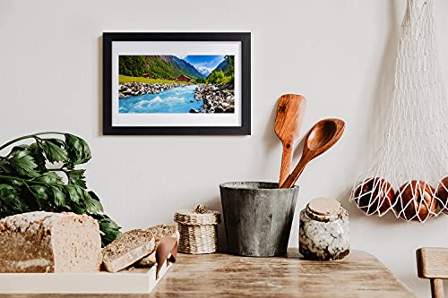 Cadre en MDF murale affiche haut de gamme paysage rivière Tulup 30x20