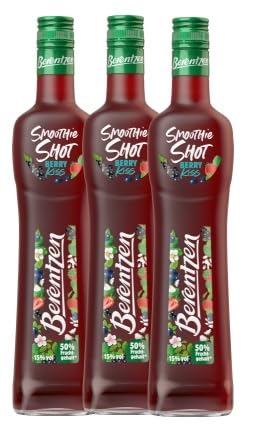 3 Flaschen Berentzen Smoothie Berry Kiss a 500ml 15% Vol. + Space Riegel 45g von Onlineshop Bormann