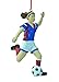 Girl Soccer Player Christmas Ornament 4.75"