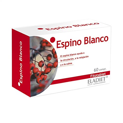 Complemento Alimenticio De Sumidad Florida De Espino Blanco - 60 Comprimidos - Ayuda A Relajarte - Contribuye A Descansar Regulando Las Pulsaciones - Eladiet