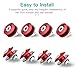 Bumper Quick Release, Mellbree Quick Release Trunk Front Rear Bumper Fasteners Fenders Holders Kit Compatible for Universal Car Bumper (Red 4 x Quick Release Tabs with 12 x O-Ring Fastener）