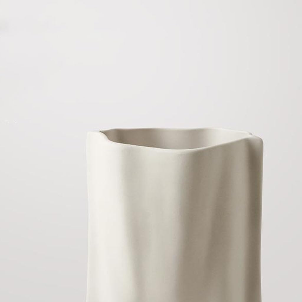 Vaso in Ceramica for la casa, Soggiorno, Composizione Floreale, Portico, Ornamenti da Tavolo, Vaso di Fiori in Sacchetto Carta(A)