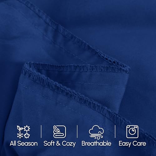 Image of Elegant Comfort Luxury Ultra-Soft 1-Piece Body Pillowcase - 1500 Premium Hotel Quality Microfiber Double Brushed - Wrinkle Resistant, Body Pillowcase Size, Royal Blue