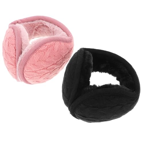 Didiseaon Winter Earmuffs Bulk 2 Pcs Foldable Warm Cover Earmuff Ear Protection for Cold Season