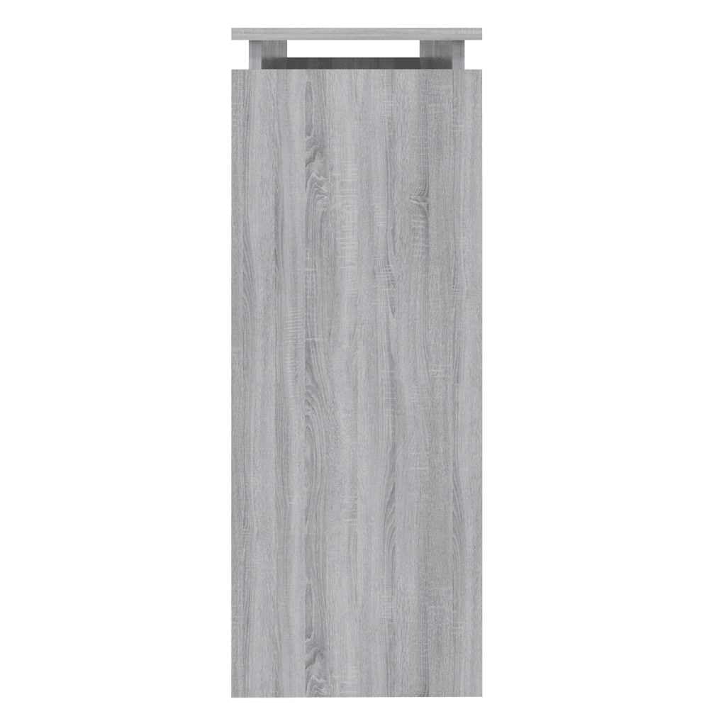 Konsolentisch Grau Sonoma aus Holzwerkstoff, 102 x 30 x 80 cm, Beistelltisch für Flur Wohnzimmer Büro, Ablage für Schlüssel Pflanzen Duftkerzen und Ordnung