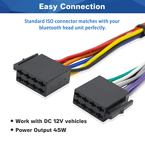 Iso Radio Power Speaker Wiring Harness Replacement For Boss Jenson Pioneer Leadfan Sjoybring Bluetooth Car Stereo Power Speaker Adapter #TOP2