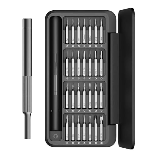 HOTO Precision Screwdriver Set, 28 in 1 Manual Screwdriver Tool Set, Magnetic Driver Bits Set, Magnetic Storage Box, Repair Tool Kit for Electronics, Computer, iPhone, Watch, Eyeglass