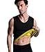 ValentinA Mens Hot Thermo Body Shaper, Neoprene Slimming Vest, Stomach Fat Burner, Tummy Control Shapewear, Best Abdominal Trainer, Workout Sauna Suit for Weight Loss, Black No Zip
