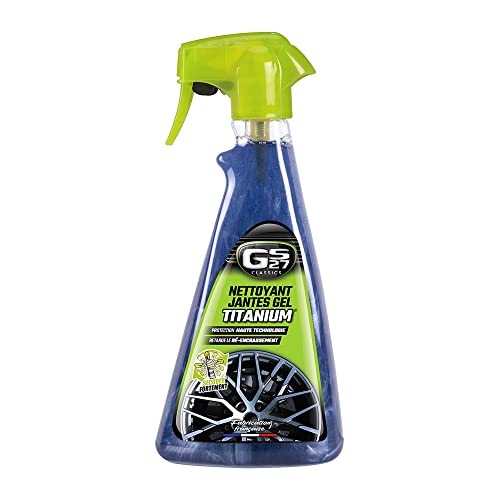GS27 - Nettoyant Jantes Gel Titanium Classics - Compatible Toutes Jantes (Aluminium, Acier, etc.) - 500 ML