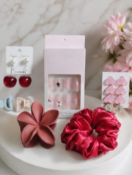 Image of Sohyna Accessories Women Fashion Gift Box Set with Hair & Jewellery