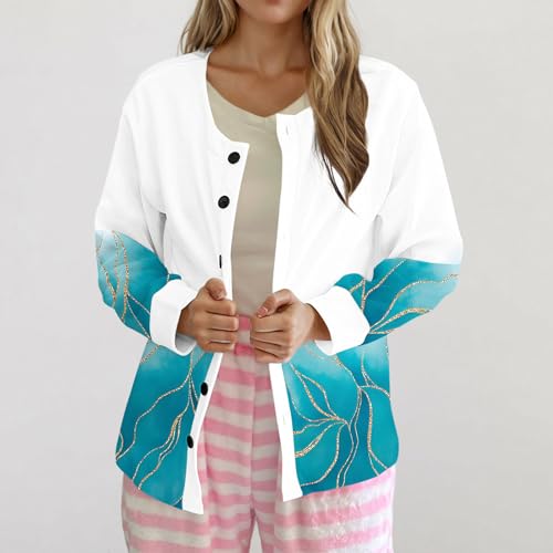 Festival Christmas Outfits for Women Winter Fall Print Cardigan Jacket Outerwear Women 20252