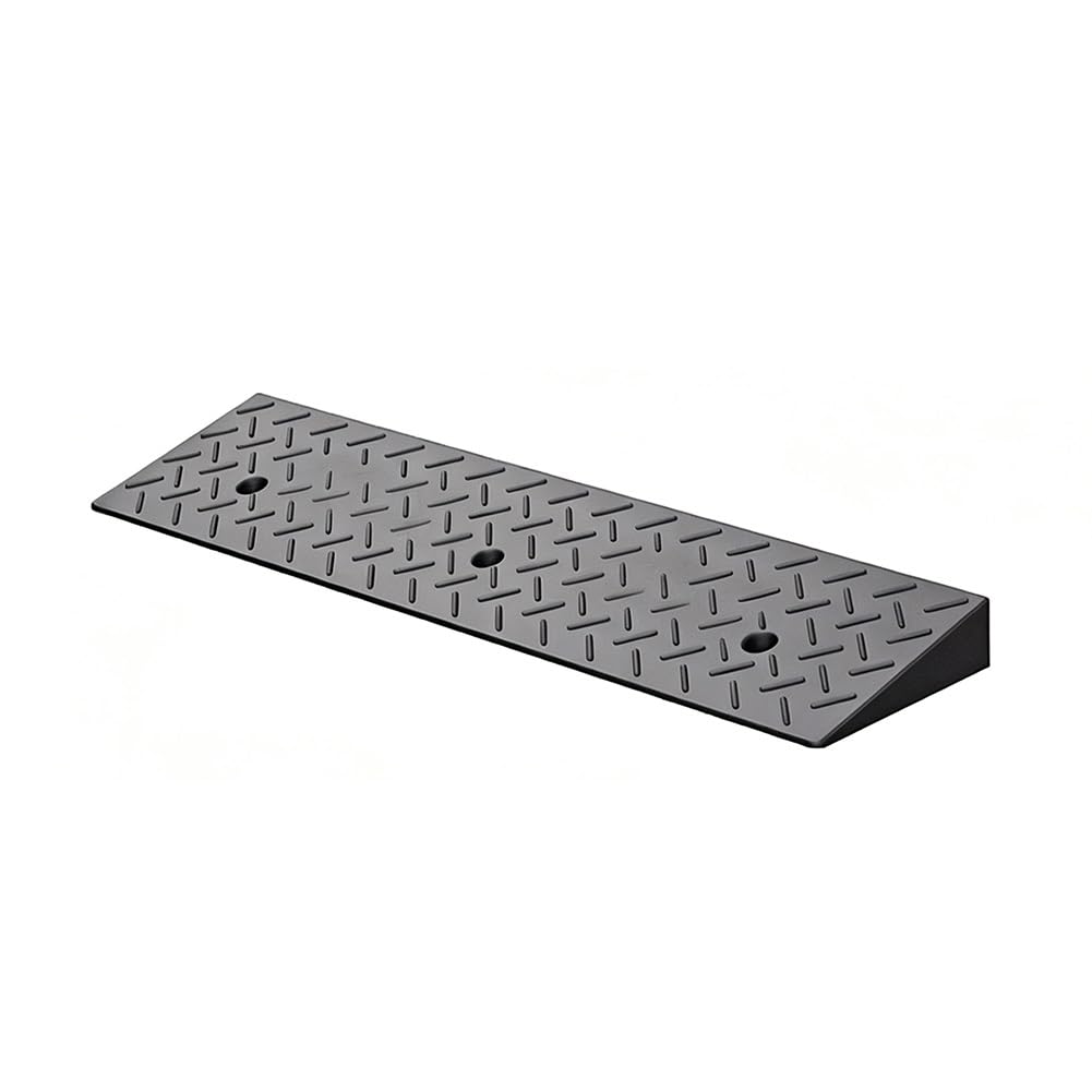 Rubber Curb Ramp, Heavy Duty Loading Driveway Ramp, Portable Threshold Ramp, for Loading Dock, Warehouse, Motorcycles, Cars(100x25x5cm)