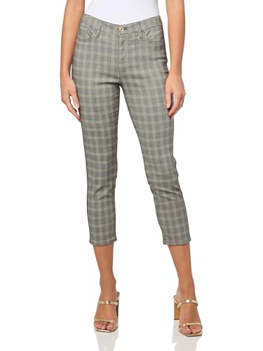 Tommy Hilfiger Women's Printed Pants Casual Plaid Ankle Skinny