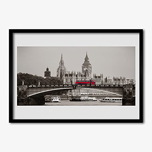 Affiche avec cadre Big Ben Londres pour créer une ambiance British moderne au salon