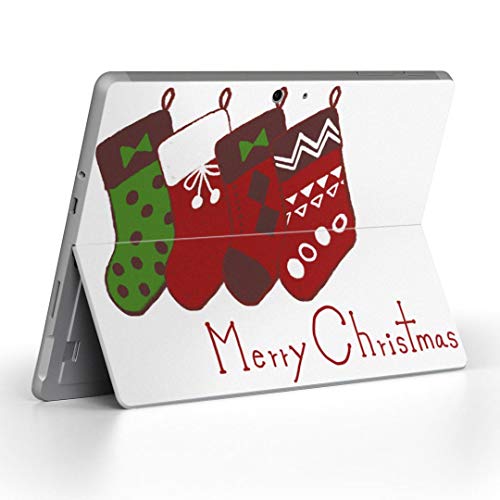 igsticker Surface Go/Surface Go 2 専用スキンシール サーフェス go シール スキン 保護 フィルム ステッカー アクセサリー 015789 クリスマス 靴下 かわいい