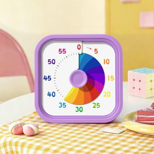 Visual Timer con disco arcoíris para ayudar a los niños a concentrarse 4