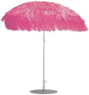 Jan Kurtz - Ombrellone con frange rosa, 200 x 115 cm