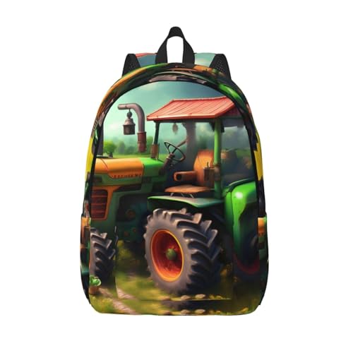 Sac à dos ordinateur imprimé tracteur pour vos week-ends et randonnées nature